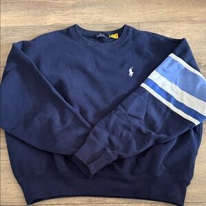 POLO RALPH LAUREN Crewneck Sweater in Navy and Blue